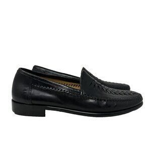 Rangoni Black Leather Slip on‎ Loafer Shoes US Size 8.5